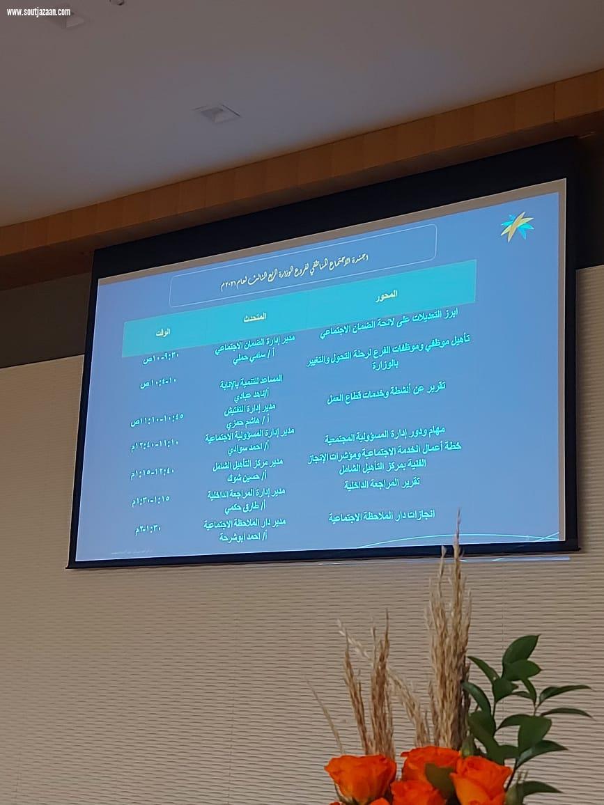 فرع وزارة الموارد البشرية والتنمية الاجتماعية يعقد الاجتماع المناطقي للربع الثالث لعام ٢٠٢١م