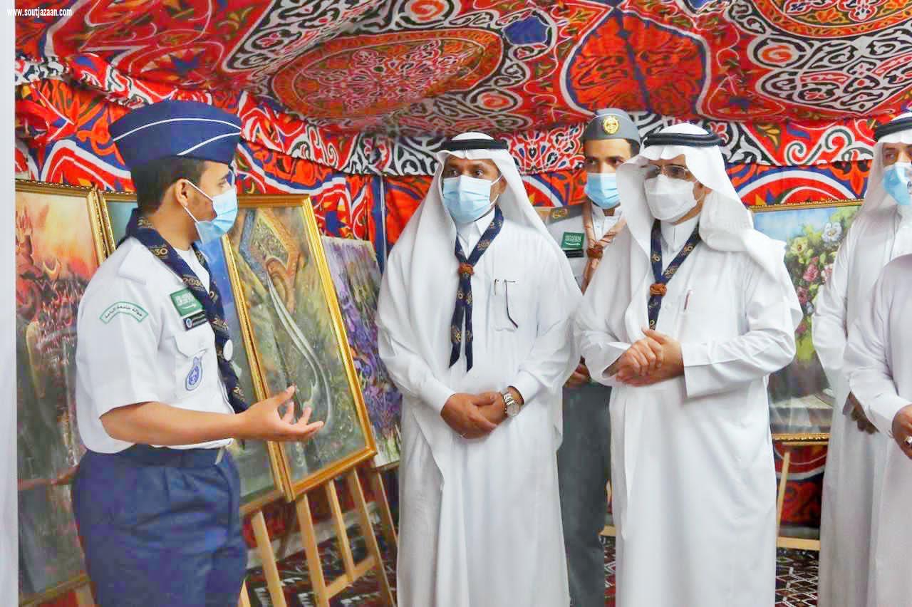 معالي رئيس جامعة الباحة يدشن المخيم الصيفي للجوالة بمنتزه رغدان