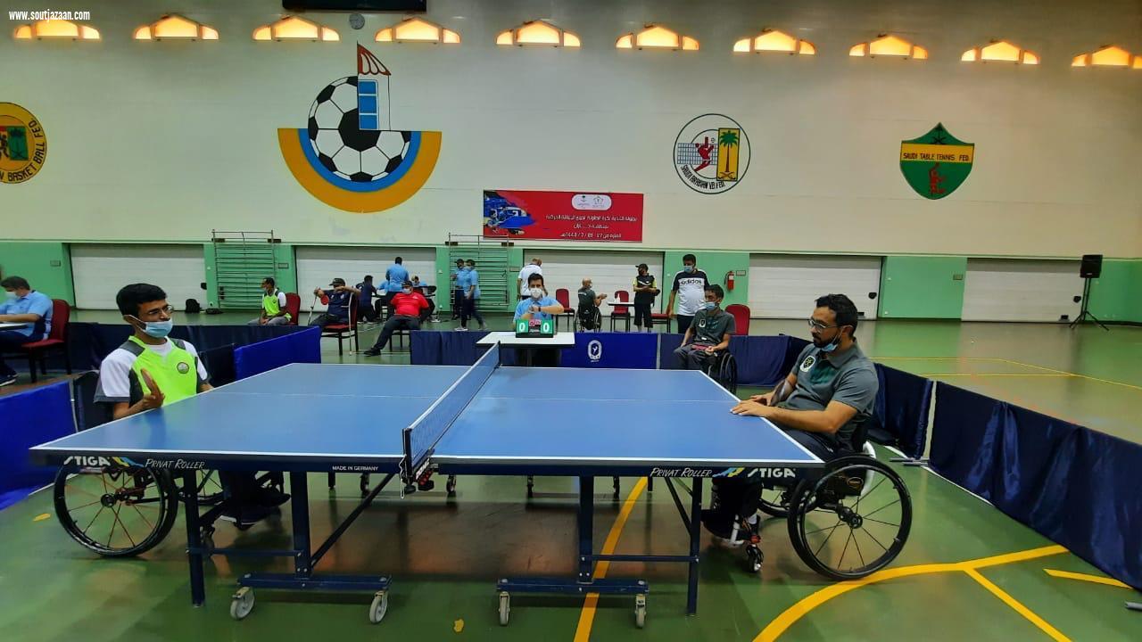 8 أندية في بطولة كرة الطاولة للإعاقة بجازان