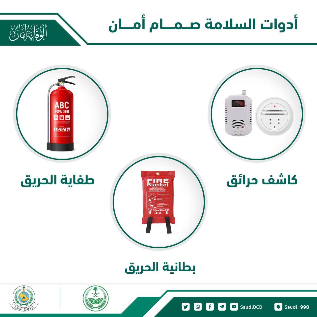 المديرية العامة للدفاع المدني تنبه من مخاطر الحوادث المنزلية في شهر رمضان المبارك
