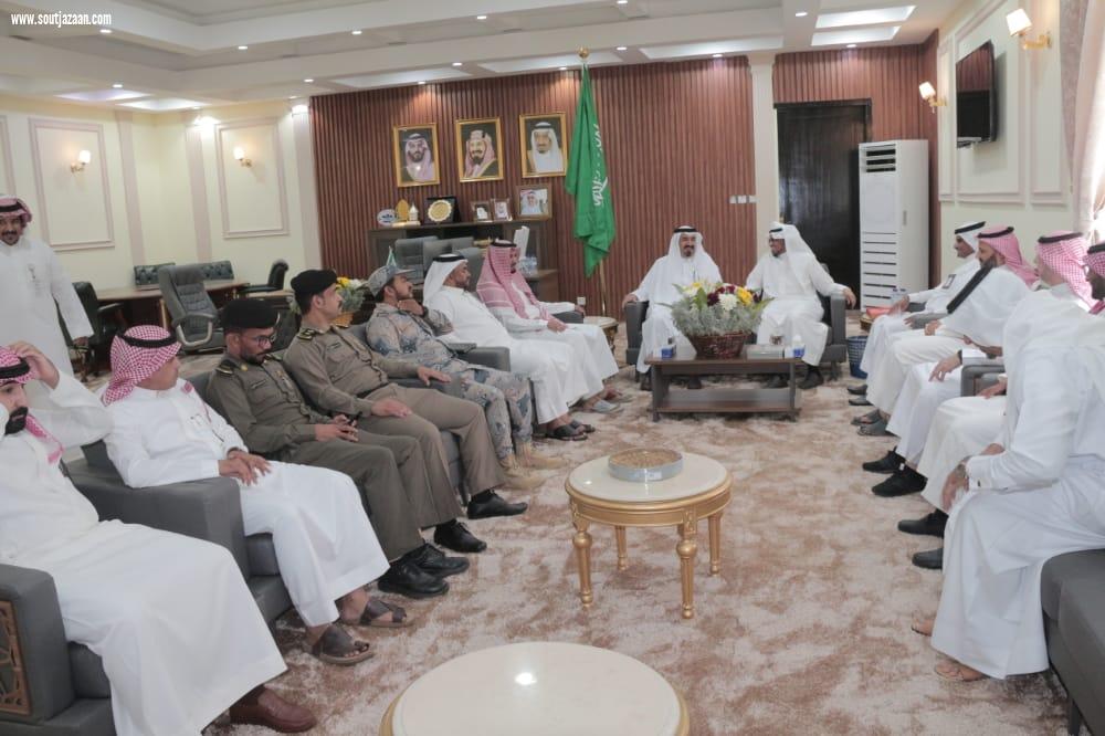 محافظ بيش يستقبل رئيس مدينة جازان للصناعات الاساسية والتحويلة