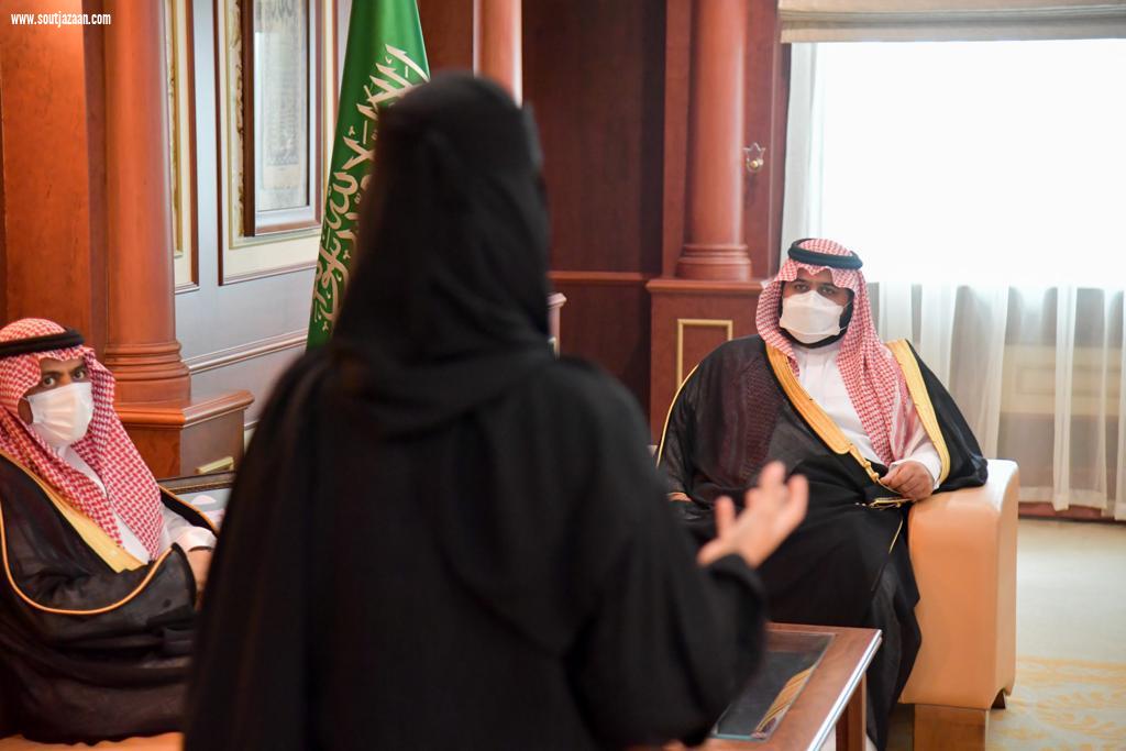 سمو نائب أمير جــازان يستقبل مديري تعليم جازان وصبيا والطلاب الفائزين في تحدي فيرست التقني للروبوت