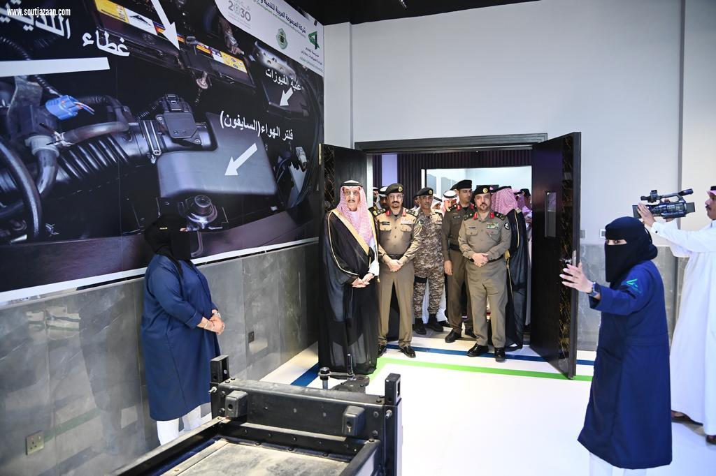 سمو أمير منطقة جازان يفتتح مدرسة تعليم القيادة بالمنطقة