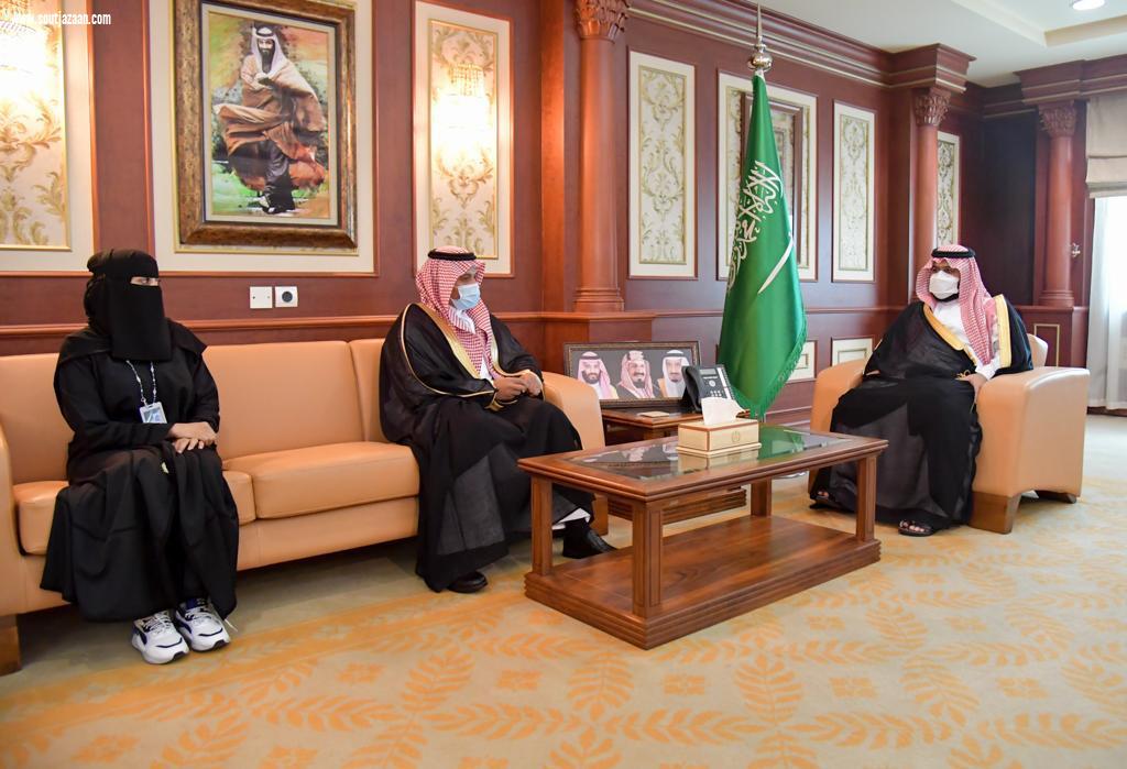 سمو نائب أمير جــازان يستقبل مديري تعليم جازان وصبيا والطلاب الفائزين في تحدي فيرست التقني للروبوت