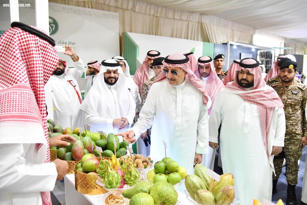سمو أمير منطقة جازان يطلق فعاليات مهرجان المانجو والفواكه الاستوائية