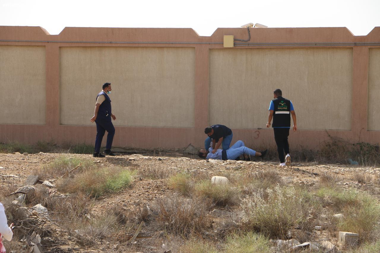 ضمن تطبيق أعلى معايير الجودة والسلامة | مستشفى إرادة للصحة النفسية بجازان ينفذ فرضية وهمية لهروب مريض من قسم التنويم