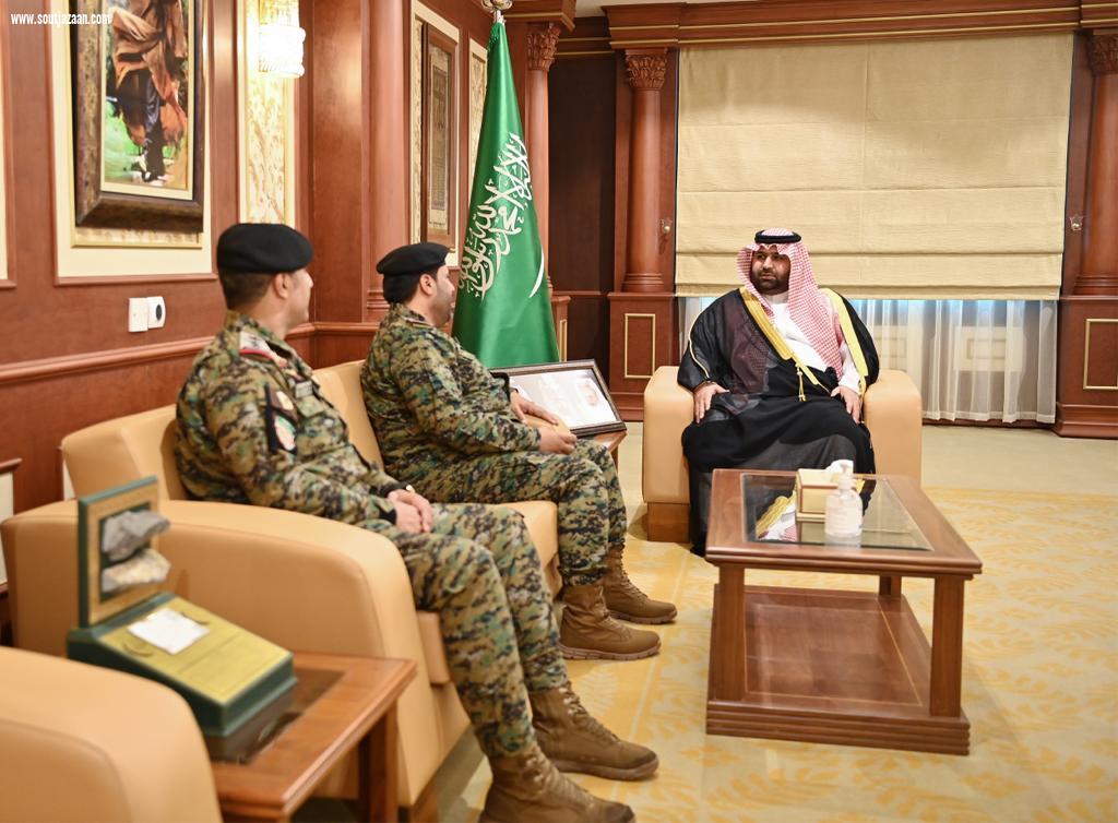 سمو نائب أمير منطقة جازان يستقبل وكيل وزارة الداخلية لشؤون الأفواج الأمنية