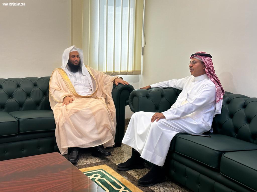 مدير عام فرع وزارة الموارد البشرية والتنمية الاجتماعية بمنطقة جازان يستقبل مدير عام فرع هيئة الأمر بالمعروف والنهي عن المنكر بالمنطقة