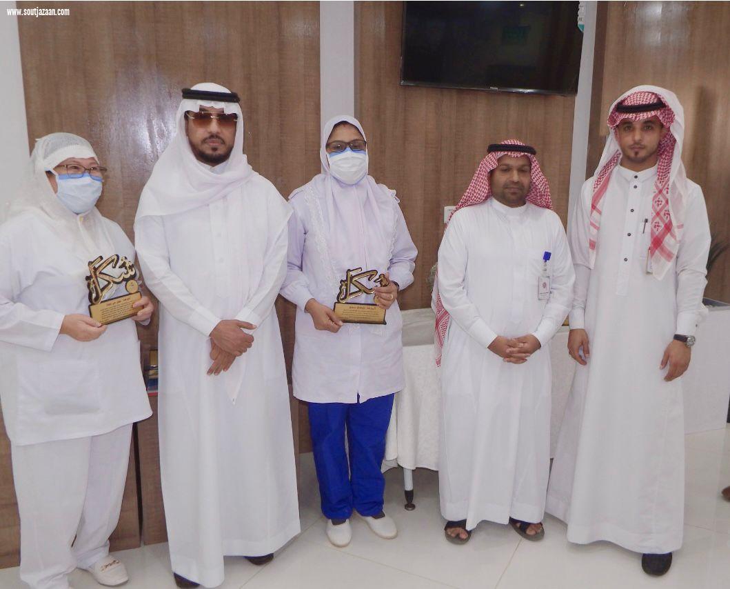 القطاع الجنوبي بصحة جازان يكرم منسوبي صحي الدريعية نظير جهودهم المتميزة