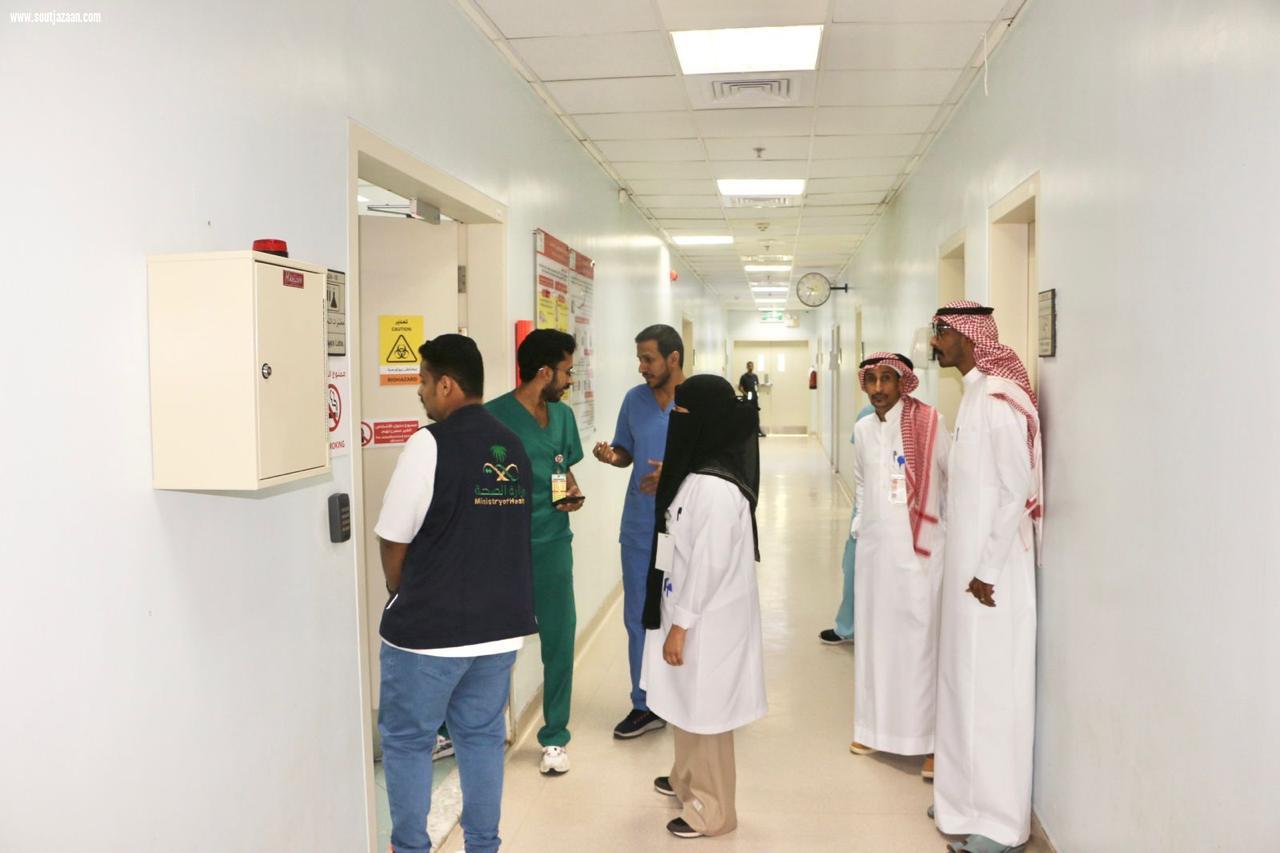 فرضية تسرب مواد كيميائية خطرة بمستشفى الصحة النفسية بجازان