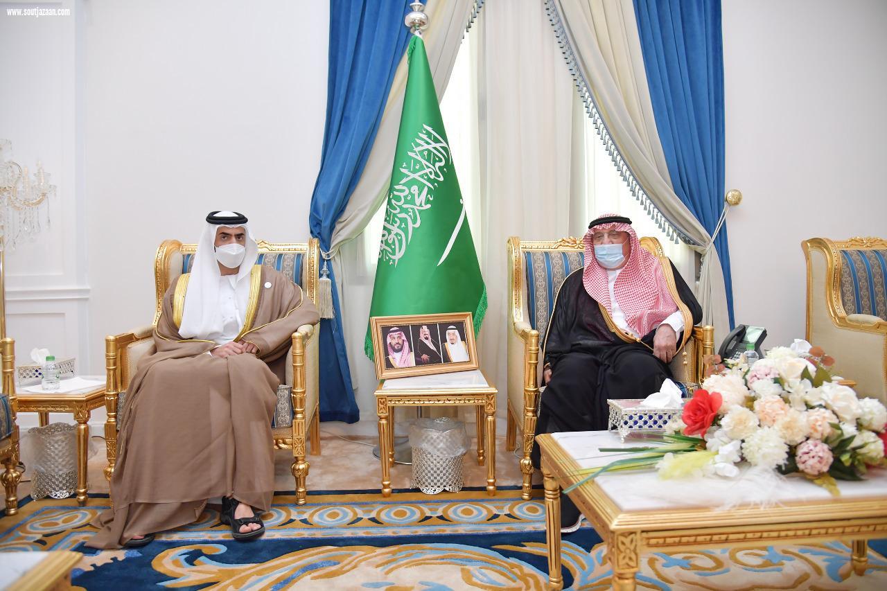سمو أمير منطقة جازان يستقبل السفير الإماراتي لدى المملكة  