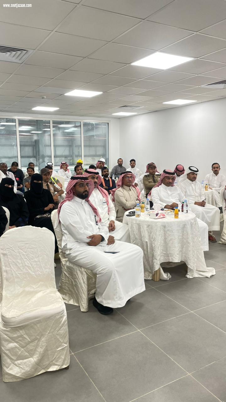 الموراد البشريه بجازان تنظم فعالية توعوية بمناسبة اليوم العالمي للسلامة والصحة المهنية بالتعاون مع هيئة مدن 