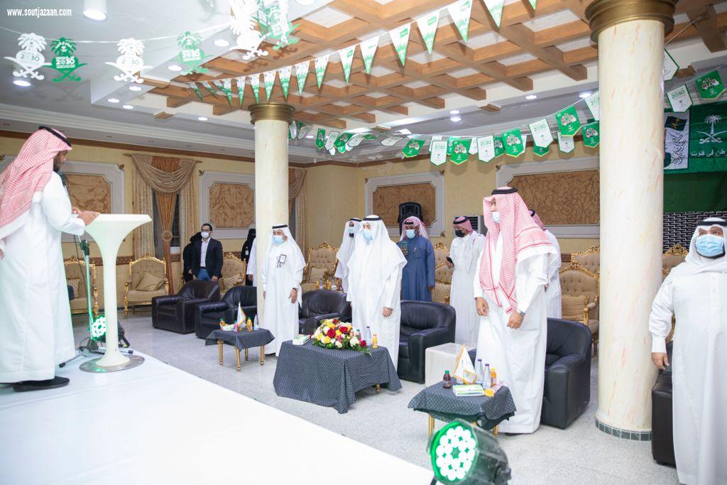 جميعة الأمير محمد بن ناصر للإسكان التنموي بجازان ، تحتفل مع منسوبيها بيوم الوطن
