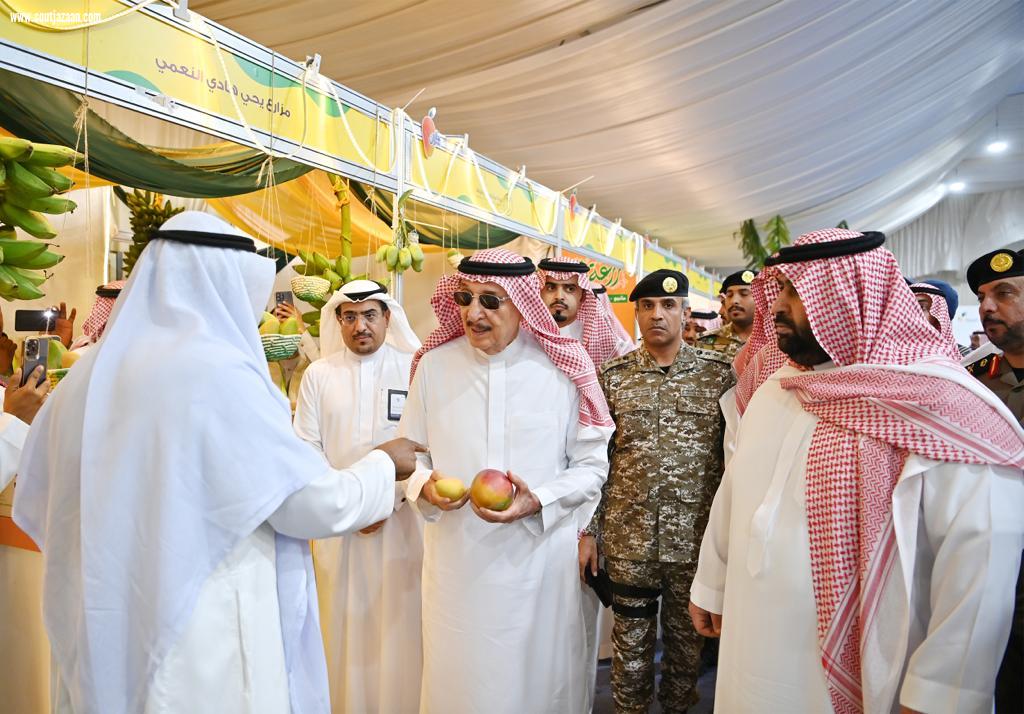 سمو أمير منطقة جازان يطلق فعاليات مهرجان المانجو والفواكه الاستوائية