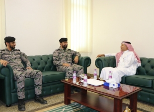 مدير عام موارد وتنمية جازان  يستقبل مدير السجون بالمنطقة