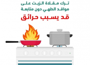 المديرية العامة للدفاع المدني تنبه من مخاطر الحوادث المنزلية في شهر رمضان المبارك