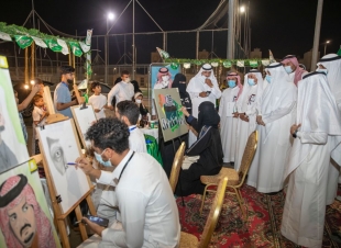 جميعة الأمير محمد بن ناصر للإسكان التنموي بجازان ، تحتفل مع منسوبيها بيوم الوطن