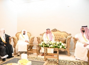 سمو أمير منطقة جازان وسمو نائبه يعايدان الشيخ العامري والشيخ معافا
