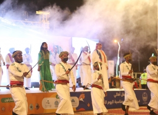 بكل حب وانتماء أهالي محافظة الدرب يقيمون احتفال اليوم الوطني ٩١