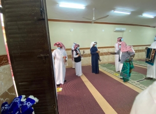 القطاع الجنوبي يتواجد بجامع الشعوب لمتابعة الالتزام بالاجراءات الوقائية  
