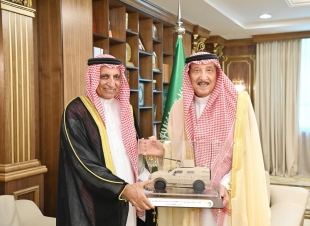 سمو أمير منطقة جازان يستقبل رئيس المؤسسة العامة للصناعات العسكرية