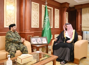 سمو نائب أمير منطقة جازان يستقبل وكيل وزارة الداخلية لشؤون الأفواج الأمنية