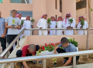 دار الملاحظة الاجتماعية بجازان تزرع مائة شتلة زراعية
